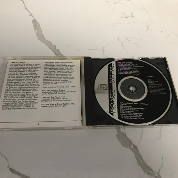 Amazing Grace Carlo Curley Organ and Chorus Music CD 1988 - Picture 3 of 3